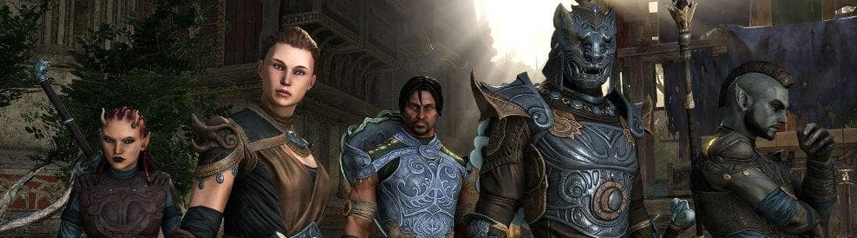 bannière de courses de guilde en ligne Elder Scrolls