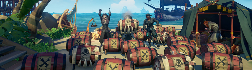 sea of thieves black powder stashes banner