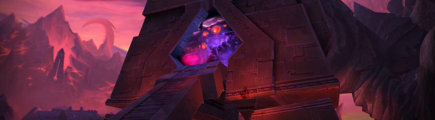 world of warcraft vision of nzoth prison banner