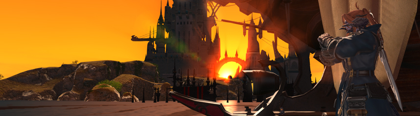 final fantasy xiv sunset screenshot banner
