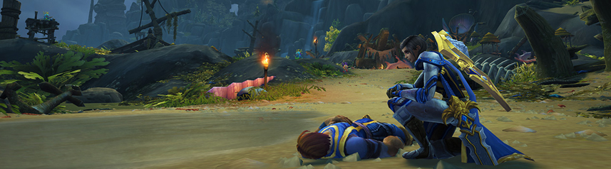 world of warcraft exiles reach starting zone banner