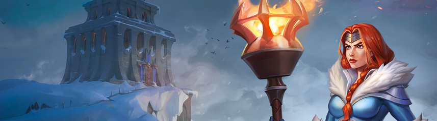 frozen flame torch banner