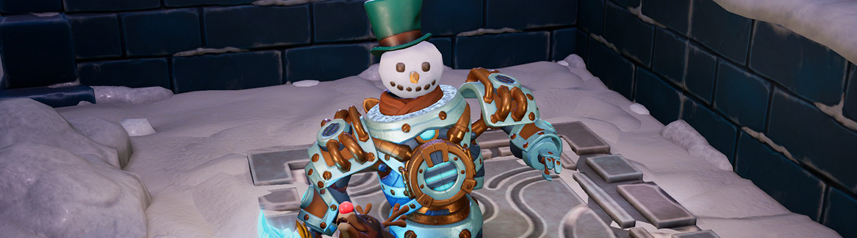 torchlight 3 snow and steam snowman banner