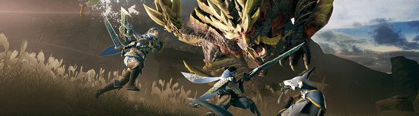 monster hunter rise group key art banner