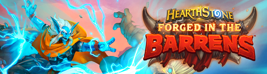 hearthstone forged in the barrens key art banner