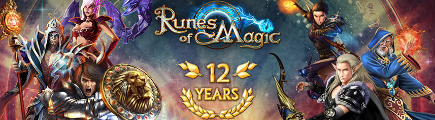 runes of magic 12th anniversary banner