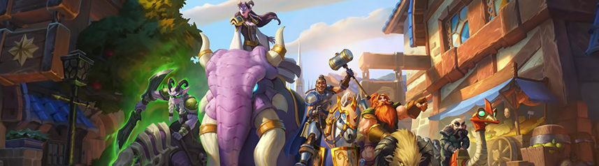 hearthstone united in stormwind heroes art banner