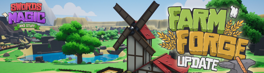 swords n magic and stuff farm n forge update banner