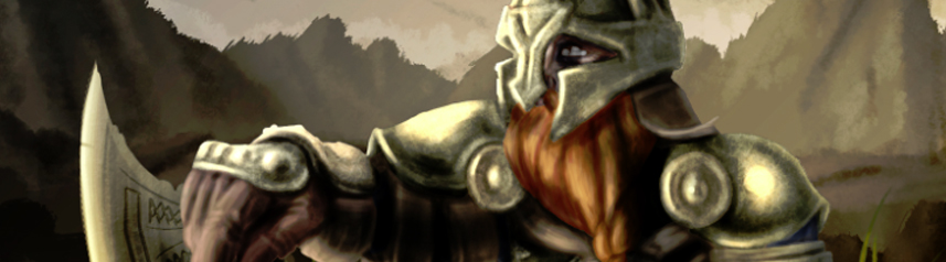 everquest 2 kaladim armored art banner