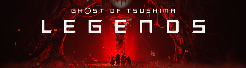 ghost of tsushima legends official logo key art banner