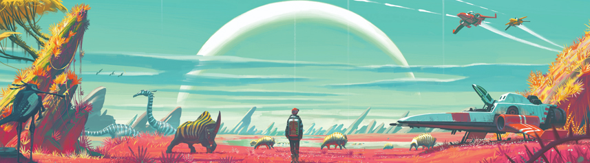 no mans sky 5th anniversary art banner