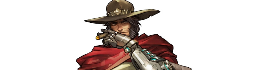 overwatch mccree art white bg banner