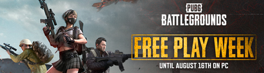 pubg battlegrounds free play weel 0821 banner