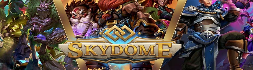 skydome 4v4 td moba game banner