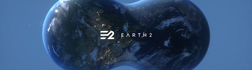 earth 2 blockchain mmo logo key art banner