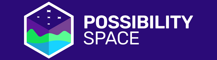 possibility space studio logo dark blue bg banner