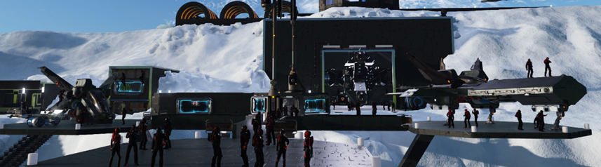 dual universe snowy outpost banner