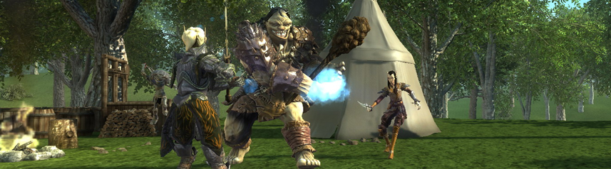 pathfinder online ogre fight banner