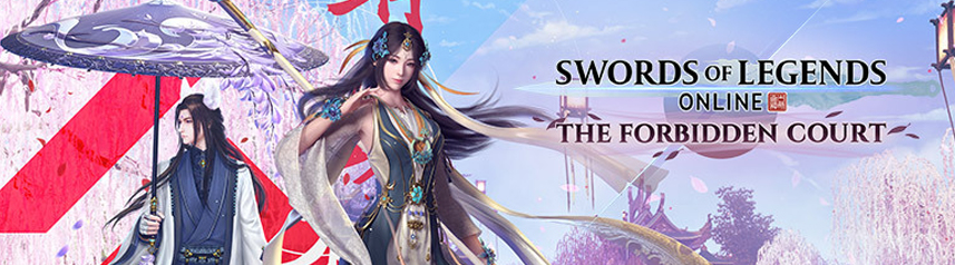 swords of legends online the forbidden court update launch banner