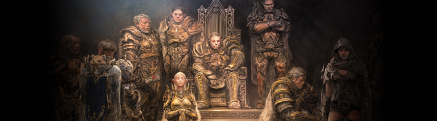 archeage elf throne art banner