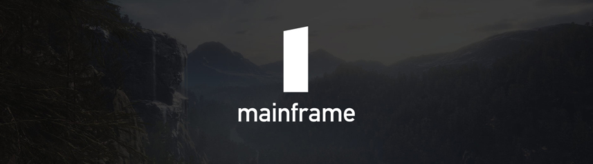 mainframe industries logo white nature bg banner