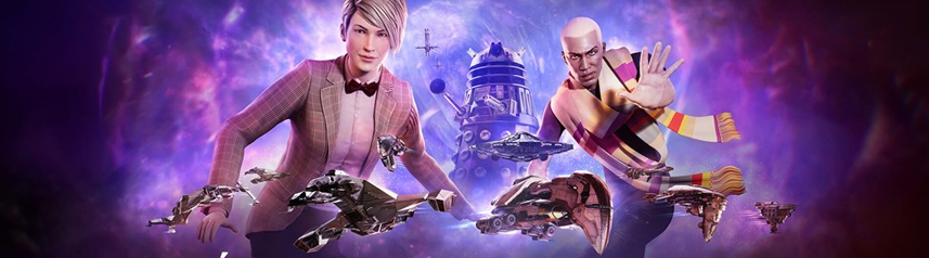 eve online doctor who crossover event key art banner