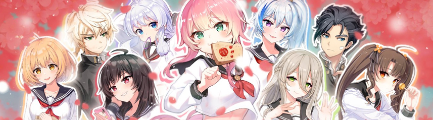 soulworker characters sakura blossoms anime action mmorpg banner