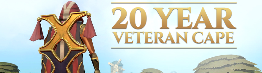 runescape 20 year veteran subscriber cape banner