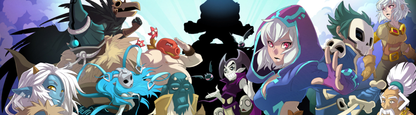 wakfu anime style characters banner