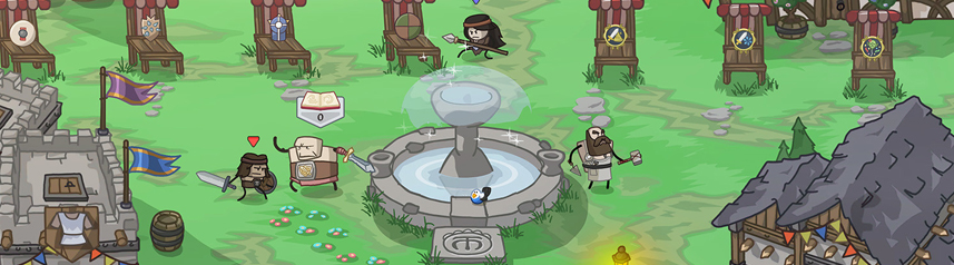 conan chop chop 2d multiplayer roguelite town square banner