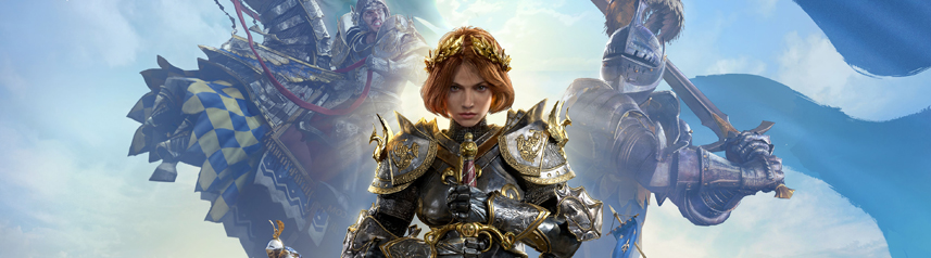 conquerors blade mmorts paragons joan of arc banner