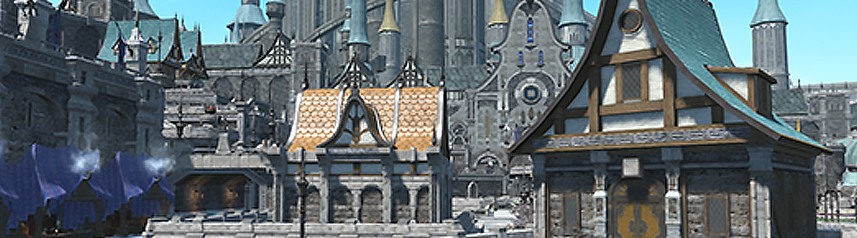 final fantasy xiv mmorpg ishgard empyreum joueur logement maisons bannière