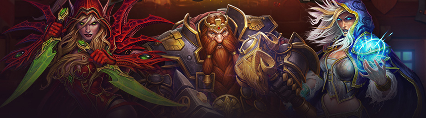 hearthstone online ccg heroes prime gaming splash art banner