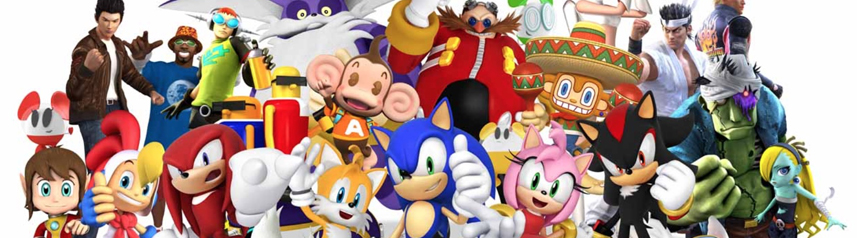 sega sammy characters banner