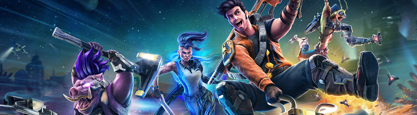 space punks sci-fi multiplayer arpg key art no logo banner