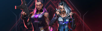 valorant lobby shooter fade agent art banner