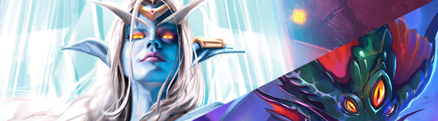 hearthstone queen azshara night elf banner