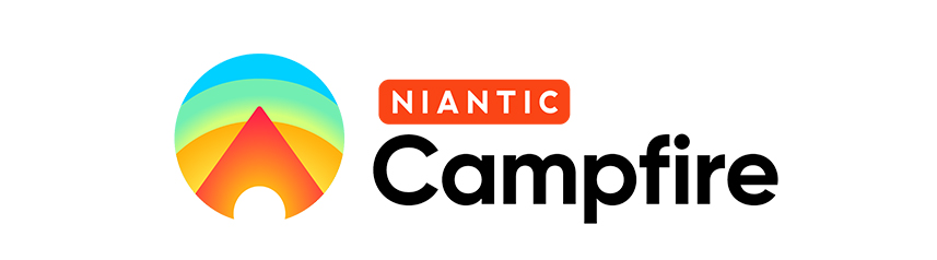 niantic augmented reality social media campfire logo white