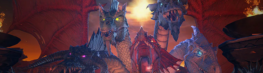 neverwinter mmorpg tiamat five-headed dragon queen