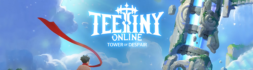 teetiny online tower of despair anime mmorpg key art