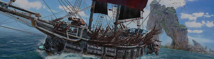 skull and bones mmorpg pirate ship artwork