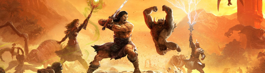 conan exiles multiplayer survival game age of sorcery expansion key art