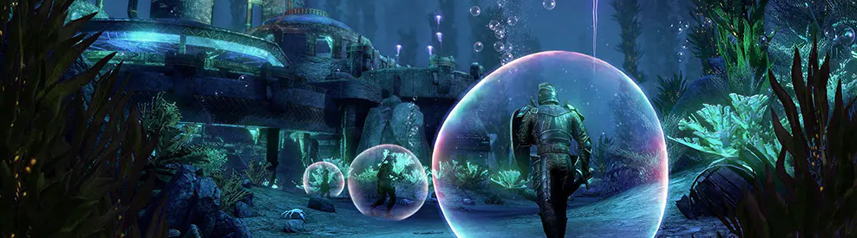 elder scrolls online fantasy mmorpg underwater dwarven complex