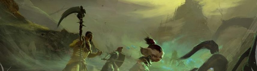 guild wars 2 fantasy mmorpg tower of nightmare group art