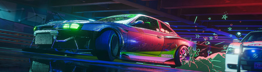 need for speed unbound multiplayer racing game neon art