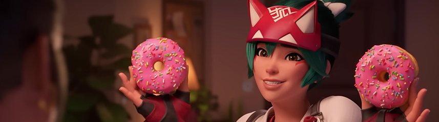 Overwatch 2 Hero Shooter Kiriko Donuts Cinematic Still