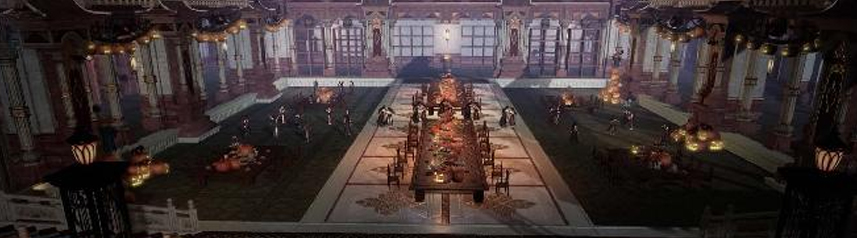 swords of legends online wuxia mmorpg pumpkin banquet hall halloween mini-game
