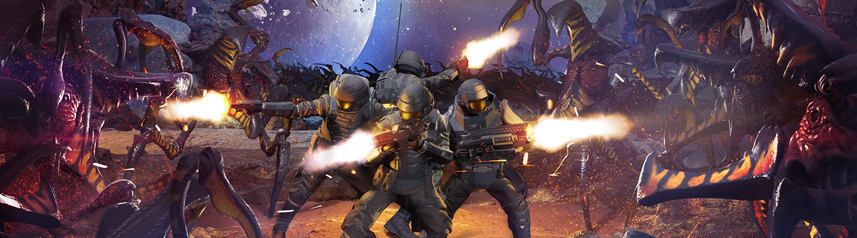 starship troopers extermination co-op fps key art