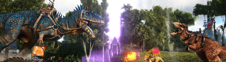 ARK Survival Of The Fittest Finally Arrives On Consoles 7 Years After   Ark Survival Of The Fittest Key Art 768x213 