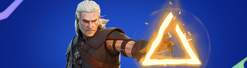 fortnite battle royale shooter the witcher geralt of rivia